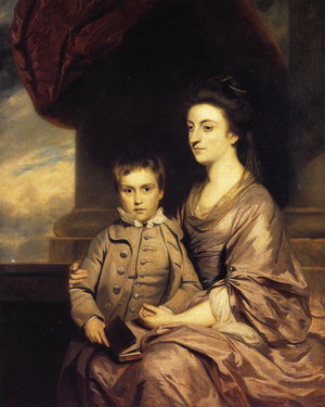 Elizabeth, Countess of Pembroke and Her Son. 1764-67
