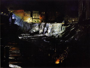 Excavation at Night 1908