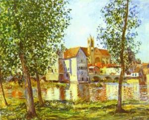 Moret-sur-Loing in Morning Sun. 1888