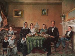 Reverend John Atwood and his Family 1845