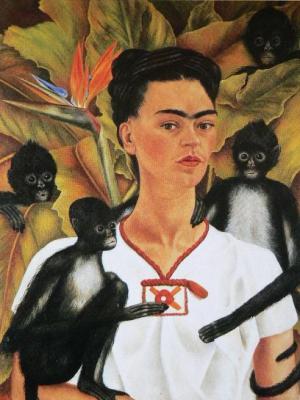 Self-portrait with Monkeys 1943