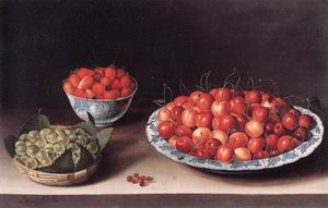 Still-Life with Cherries, Strawberries and Gooseberries 1630