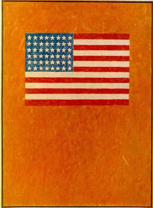 Flag on Orange Field 1957 .