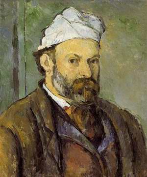 Self Portrait In A White Cap