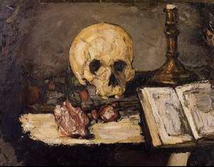 Still Life With Skull And Candlestick