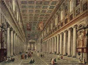 Interior of the Santa Maria Maggiore in Rome c. 1730