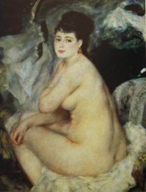 Nude Seated on a Sofa,1876