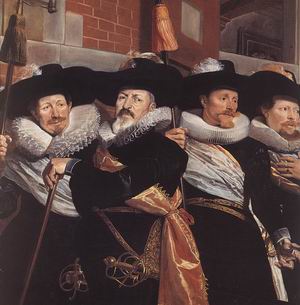 Officers of the Civic Guard of St Adrian (detail) 1630