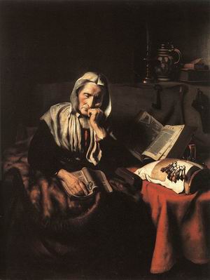 Old Woman Dozing 1656