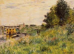 The Banks of the Seine at the Argenteuil Bridge 1874