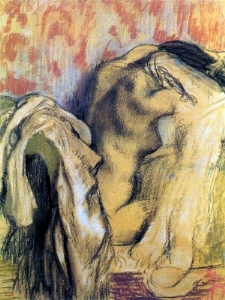 After Bathing Woman Drying Herself 1905-07