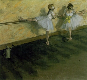 Dancers Practicing at the Bar 1876-77