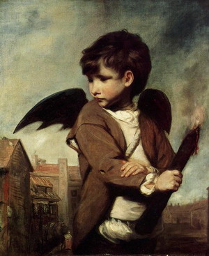 Cupid as a Link Boy. c 1773