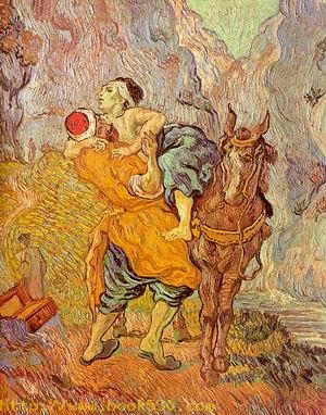 The Good Samaritan (version of Delacroix painting), 1890