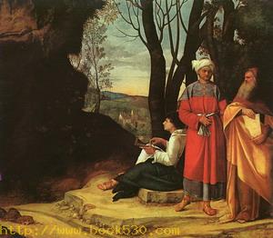 The Three Philosophers (Finished by Sebastiano del Piombo) 1509