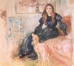 Julie Manet and her Greyhound Laertes 1893