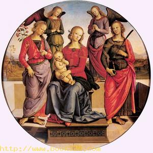 Madonna Enthroned with Child and Two Saints 1480