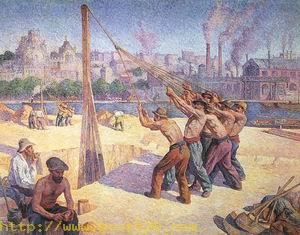 The Pile Drivers quai de la Seine at Billancourt 1902-03