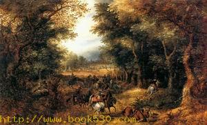 Forest Scene with Robbery