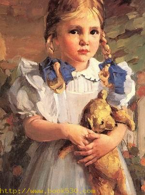Girl with Teddy Bear, detail, 1950