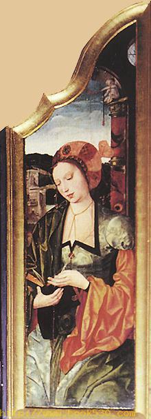 Virgin with the Pear (right wing)