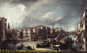 The Grand Canal with the Rialto Bridge in the Background 1724-25