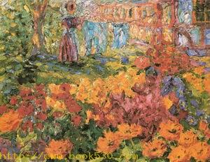 Flower Garden (Girl and Washing) 1908