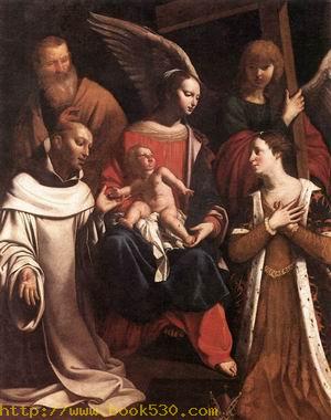 Holy Family with St Bruno and St Elisabeth