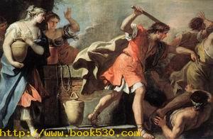 Moses Defending the Daughters of Jethro 1720s
