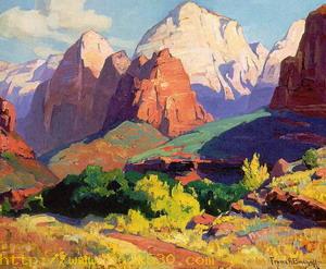 Pinnacle Rock, Zion National Park in Utah 1928