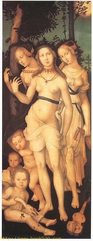 Three Ages of Man and Three Graces (right wing) 1539