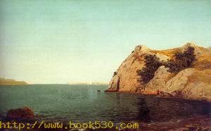 Beacon Rock at Newport Harbor 1857