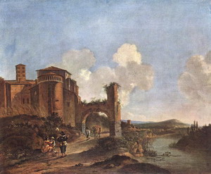 Italian Landscape with SS. Giovannie Paolo in Rome