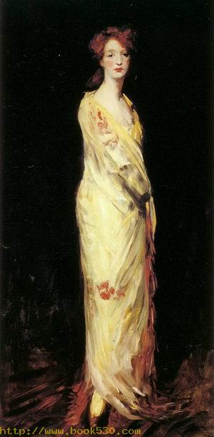 Marjorie in a Yellow Shawl 1909