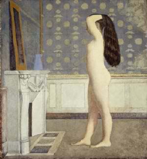 Nu devant le cheminee(Nude in front of the 0mantel)