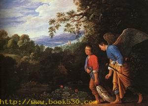 Tobias and the Archangel Raphael Returning with the Fish, mid 1600s