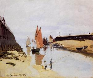 Entrance to the Port of Trouville 1870