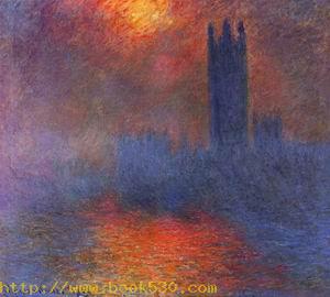 Houses of Parliament Effect of Sunlight in the Fog1 1900-1901