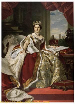 Queen Victoria of England in Her Coronation Robes