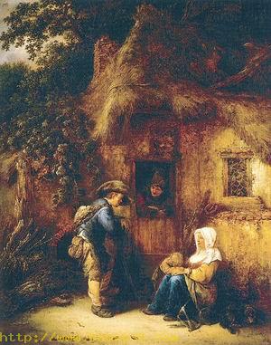 Traveller at a Cottage Door 1649