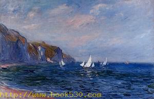 Cliffs and Sailboats at POurville 1882