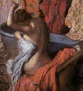 Seated Bather Drying Herself