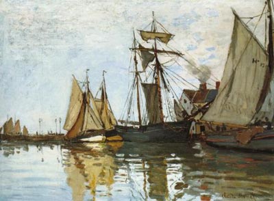 Boats in the Port of Honfleur