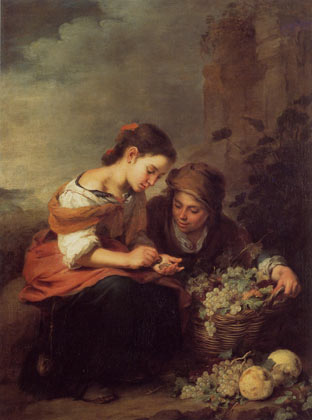 Girls Selling Fruit