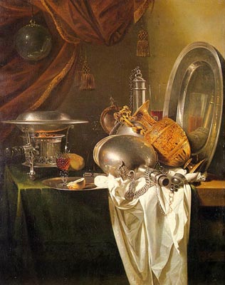 Still Life with Chafing Dish, Pewter