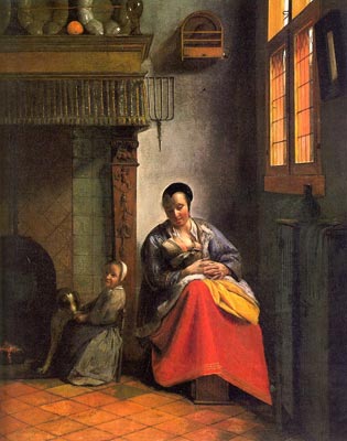 Woman Nursing an Infant