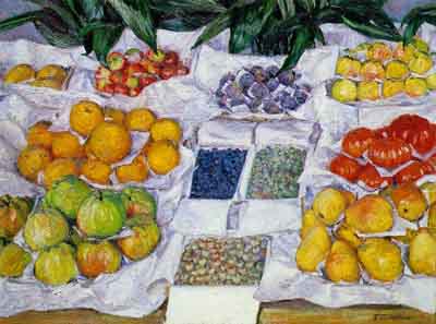 Fruit Displayed on a Stand