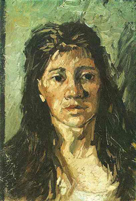 Head of a Woman with her Hair Loose