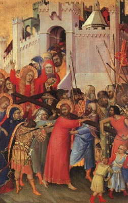 Orsini Diptych Panel featuring The Carrying of the Cross