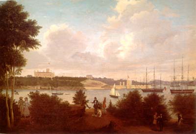 Panorama of Sydney Harbour with Government